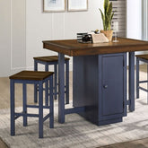 Azurine 5 Pc. Counter Ht. Set Model Cm3493Pt-5Pk-Stool By Furniture Of America